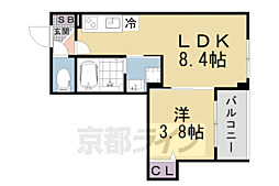京都地下鉄東西線 椥辻駅 徒歩7分 2階/-