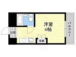 ビスタ泉町 ワンルームの間取図画像
