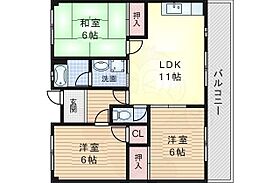 大阪府吹田市山田西１丁目1番2号（賃貸マンション3LDK・3階・63.00㎡） その2