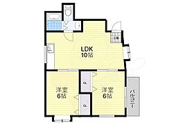 間取図画像 2LDK