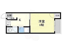 グリーミイ南紀 1Kの間取図画像