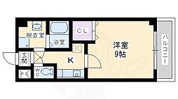 CITYSPIRE上新庄 1Kの間取図画像