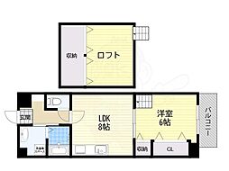 パークサイド 1LDKの間取図画像