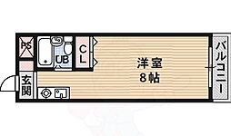 ニューセンチュリー ワンルームの間取図画像