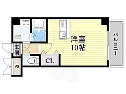 CITYSPIRE上新庄 ワンルームの間取図画像