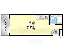 ソサエティ山手 ワンルームの間取図画像