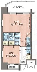 PREGIO吹田 1LDKの間取図画像
