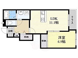 Confort 1LDKの間取図画像