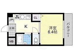 シャルマンコーポ ワンルームの間取図画像