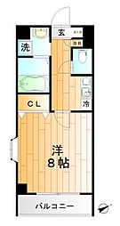 成和ビル 1Kの間取図画像