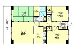 フォレストヒルズ山王 3階3LDKの間取り