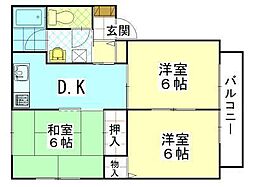 間取図画像 3DK