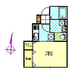 間取図画像 1K