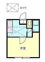 エクセレント七番館 1Kの間取図画像