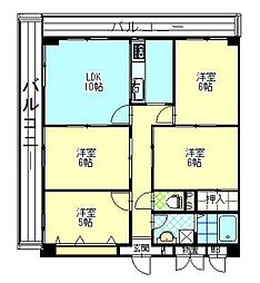 ライフステージ山王 4LDKの間取図画像