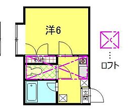 ピアネス千秋 1Kの間取図画像
