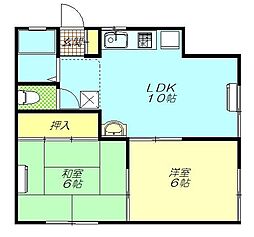 ロイヤル美帆 2LDKの間取図画像