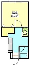 AVANT-GARDE 1Kの間取図画像