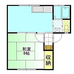 ニューレジデンス手形 1DKの間取図画像
