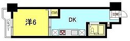 ラフェスタ秋田中通 1DKの間取図画像