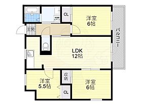 大阪府茨木市平田台3番1号（賃貸マンション3LDK・2階・66.58㎡） その2