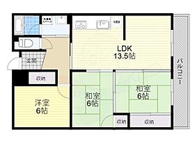 大阪府茨木市真砂３丁目（賃貸マンション3LDK・1階・74.00㎡） その2