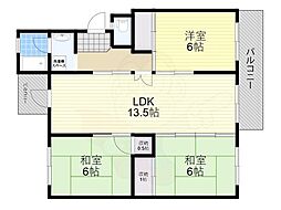 安威団地A11棟 4階
