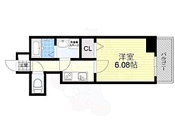 ARCA正雀 3階1Kの間取り