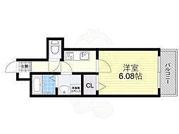 ARCA正雀 4階1Kの間取り