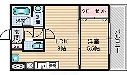 間取図画像 1LDK