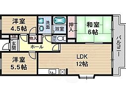 シェリール南茨木 3LDKの間取図画像