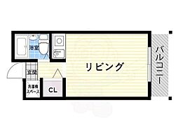 ゼンショクビル ワンルームの間取図画像