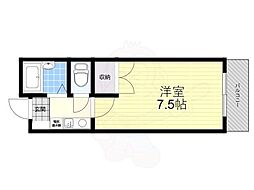 モアクレスト 1Kの間取図画像
