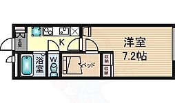 レオパレスサルース 1Kの間取図画像