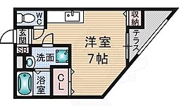 山口ビル ワンルームの間取図画像