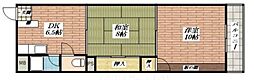 第八マンション 2DKの間取図画像