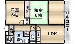 メゾンアヴェニール 2LDKの間取図画像