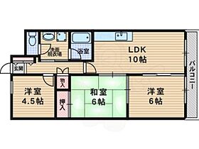 クレール辻堂  ｜ 大阪府大阪市東淀川区大桐５丁目（賃貸マンション3LDK・6階・59.50㎡） その2