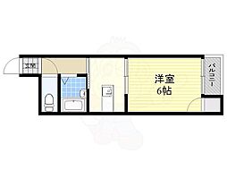 エクト3 5階1DKの間取り