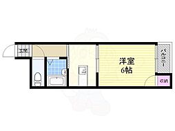 エクトスリー 1DKの間取図画像