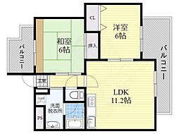 ウノディアマンテ 2LDKの間取図画像