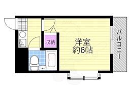 プレスト下新庄 1Kの間取図画像
