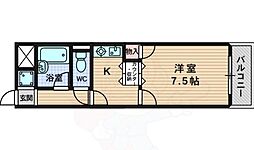 アレックス23 1Kの間取図画像