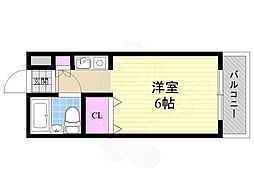 リネンハイツ 1Kの間取図画像