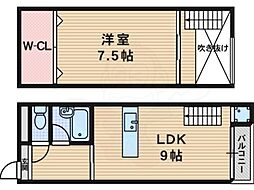 エクトスリー 1LDKの間取図画像