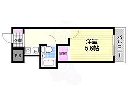 スタンドアップ下新庄 1Kの間取図画像