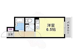 マイルド新大阪レジデンス3号館 ワンルームの間取図画像