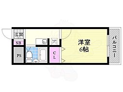マンハッタンヒルズ 1Kの間取図画像