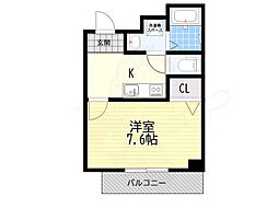 ヒルズコマツ 1Kの間取図画像