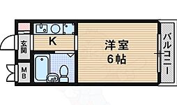 ベルメゾン相川 ワンルームの間取図画像